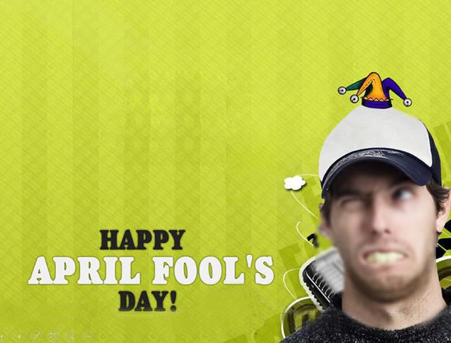 Happy April Fool's Day――搞怪整蛊的万圣节PPT模板